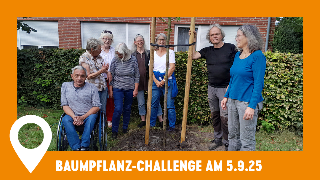 Baumpflanz-Challenge erfolgreich geschafft