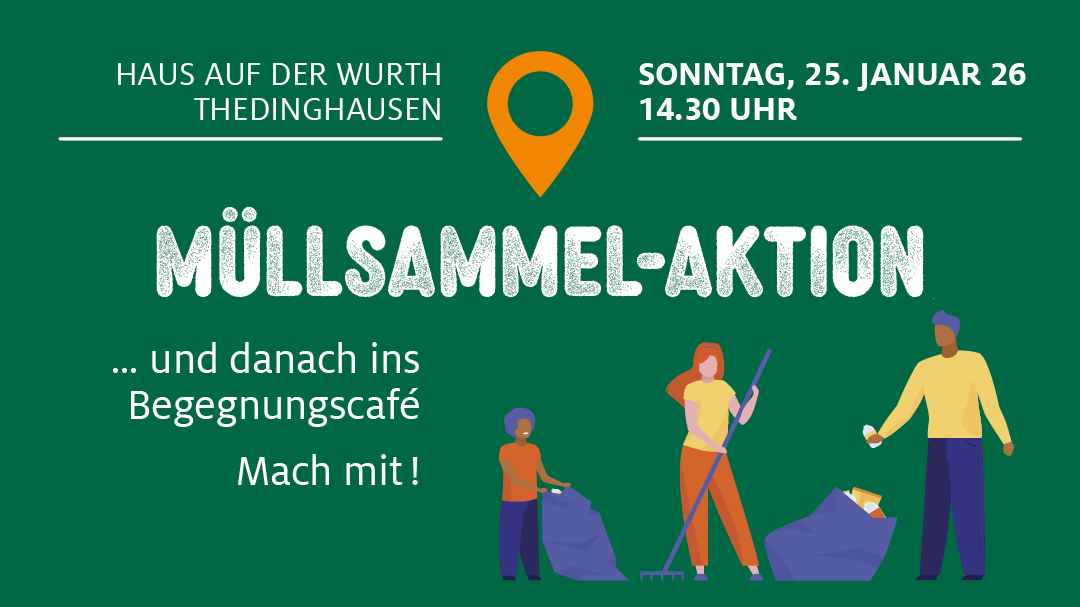 Aufgrund des Wetters ausgefallen: Müllsammelaktion am 25. Januar 26 | 14.30 Uhr