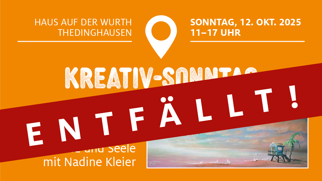 ABGESAGT: Kreativ-Sonntag am 12. Oktober