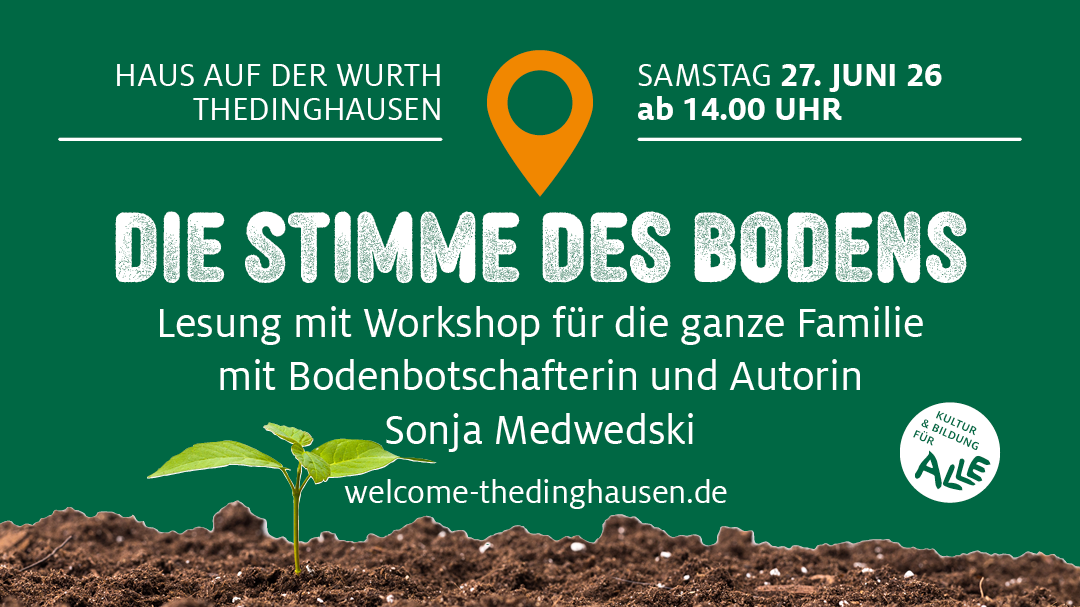 Lesung „Die Stimme des Bodens“ mit Workshop für die ganze Familie am 27. Juni | ab 14.00 Uhr