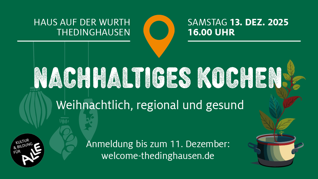 Nachhaltig Kochen am 13. Dezember 25 | 16.00 Uhr
