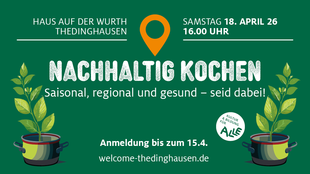 Nachhaltiges Kochen am 18. April | 16.00 Uhr