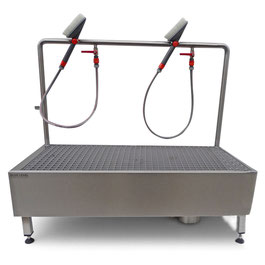 Football shoe washer with hand brushes