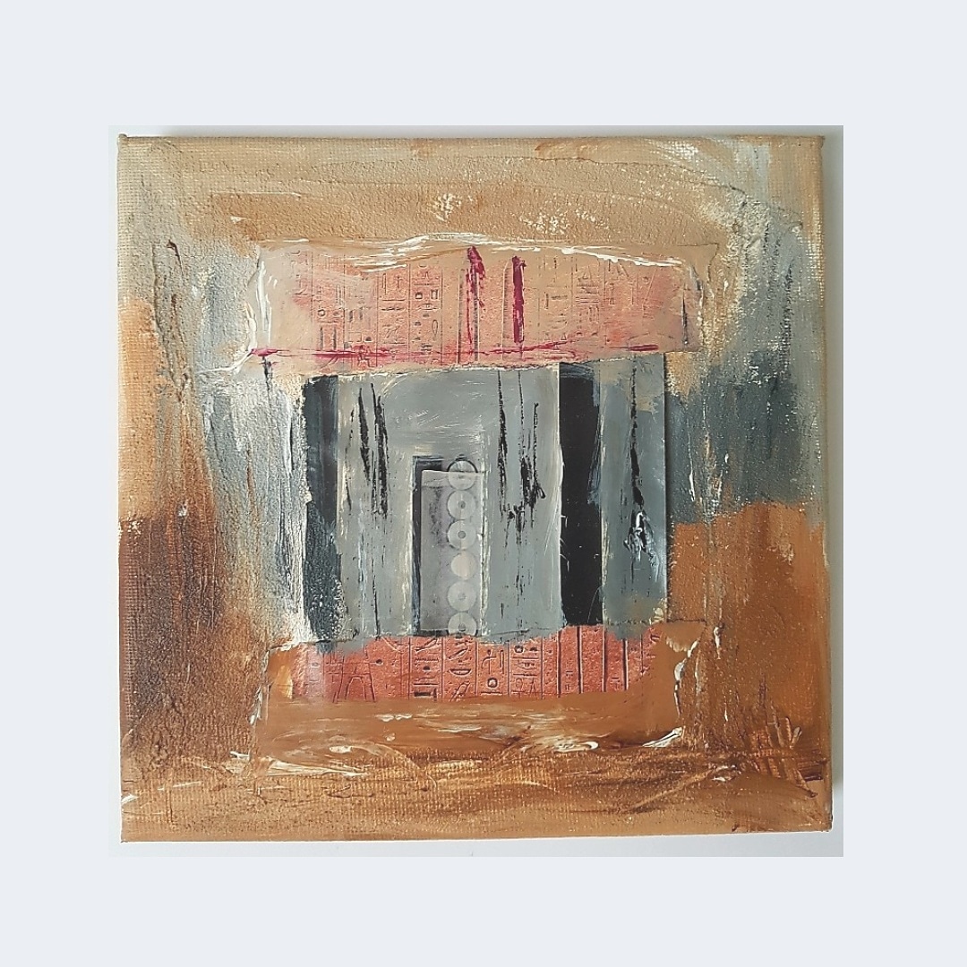 Geschlossene Landschaft [2] 20x20 cm | Leinwand