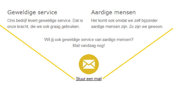 toelopende content naar mailbutton - hulplijnen