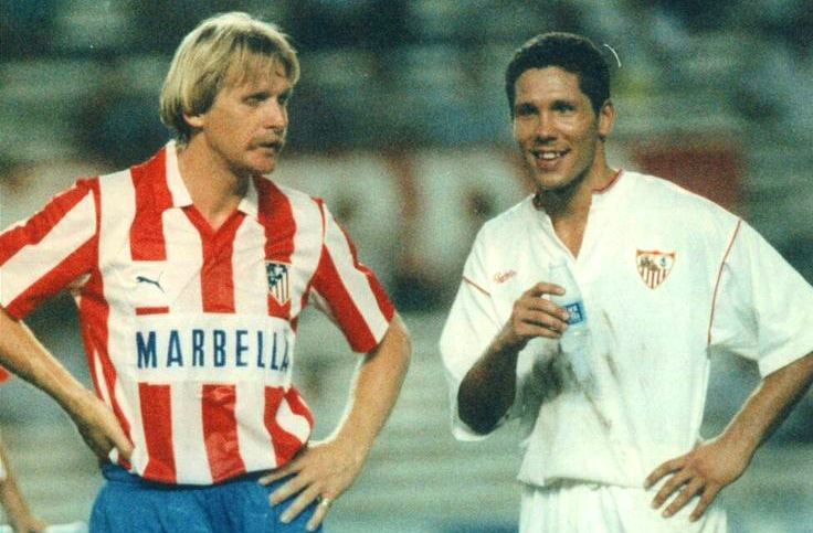 Schuster, Simeone. Atlético-Sevilla. Temporada 1992/93