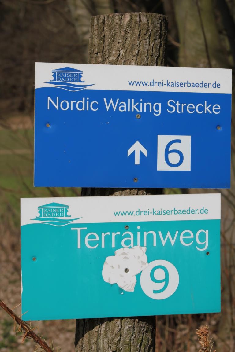 Nordic Walking Strecke am Ferienhaus in Korswandt auf der Insel Usedom
