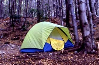 レフヒオという避難小屋にも泊まったけど、テントも持って行ったのでキャンプもした。