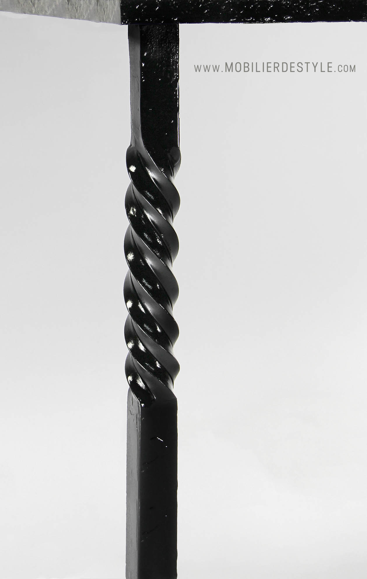 Finition 4 : Black painted wrought iron