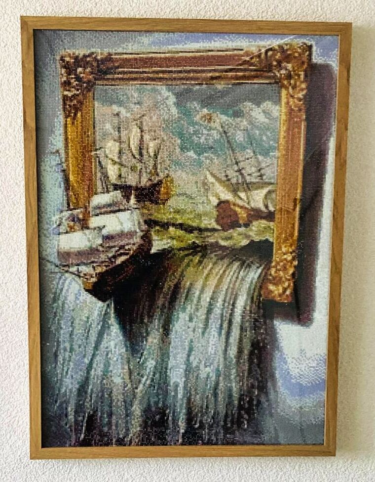 Diamond painting, gemaakt door Mariska.