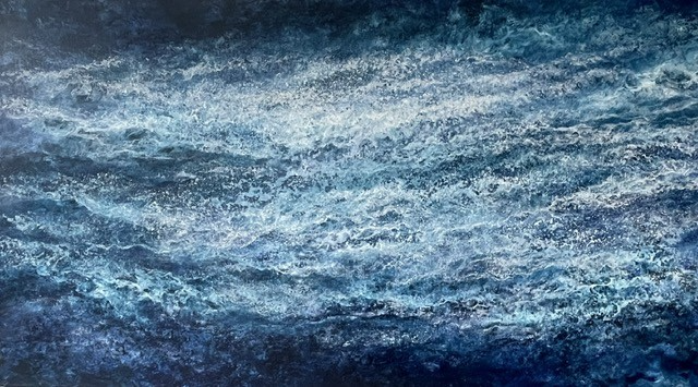 Flow, 2022, Acryl auf Leinwand, 90x160 cm