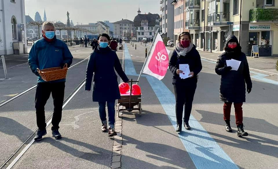 Internationaler Frauentag Aktion in Romanshorn 2021