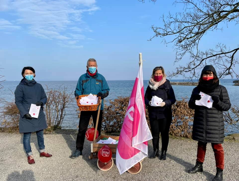 Internationaler Frauentag Aktion in Romanshorn 2021