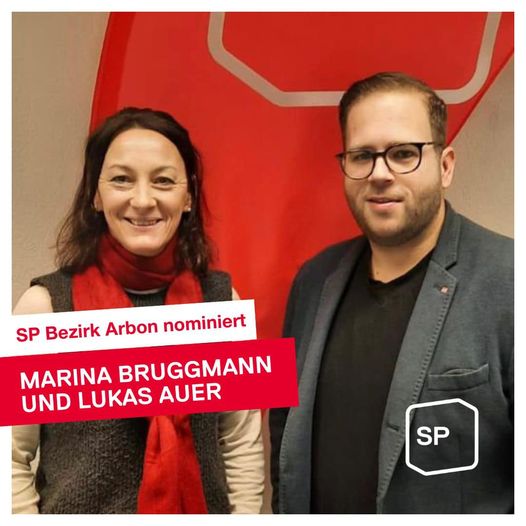 SP Bezirk Arbon nominieren  Marina Bruggmann & Lukas Auer für die Nationalratswahlen, 022023