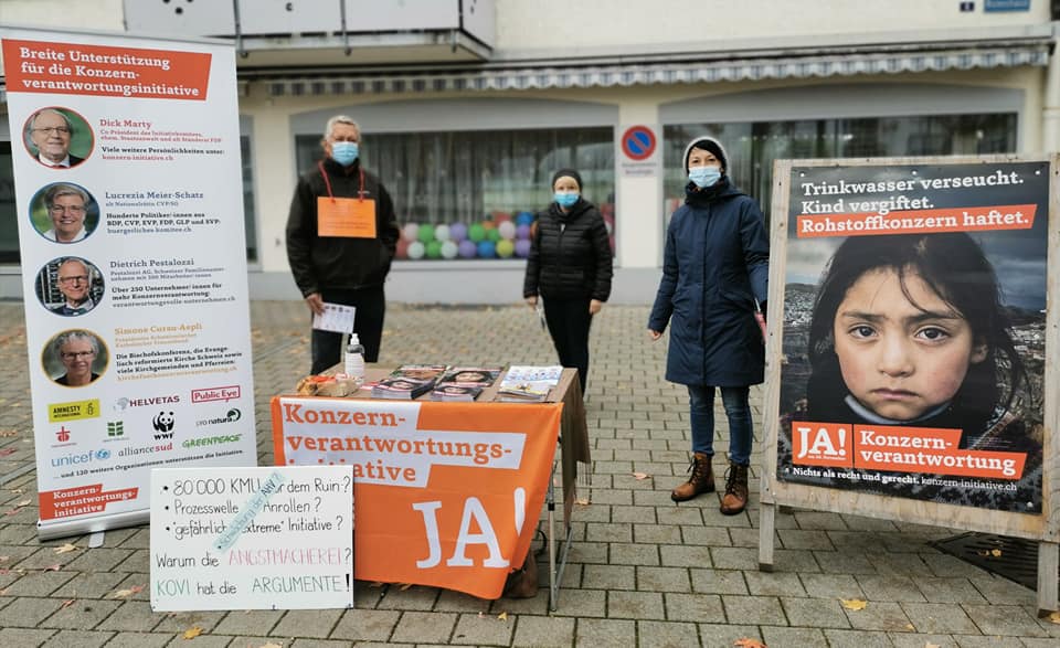 Konzerninitiative - Abstimmung 11.2020 unterwegs in Romanshorn