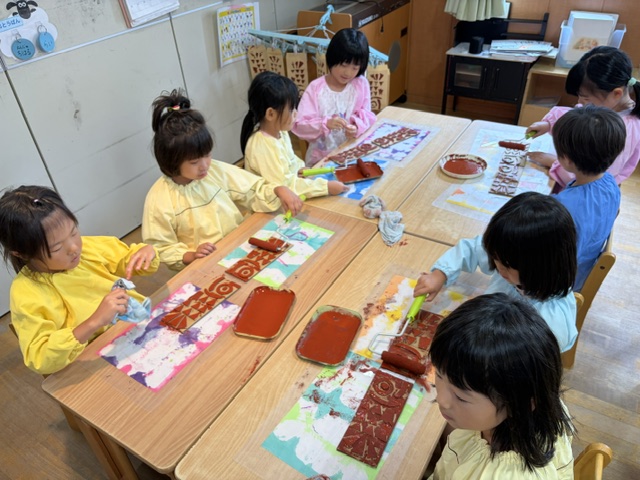 夏祭り準備中