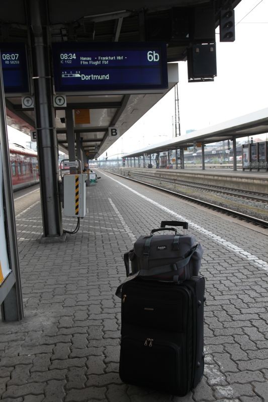 Würzburg Hauptbahnhof Richtung Frankfurt.
