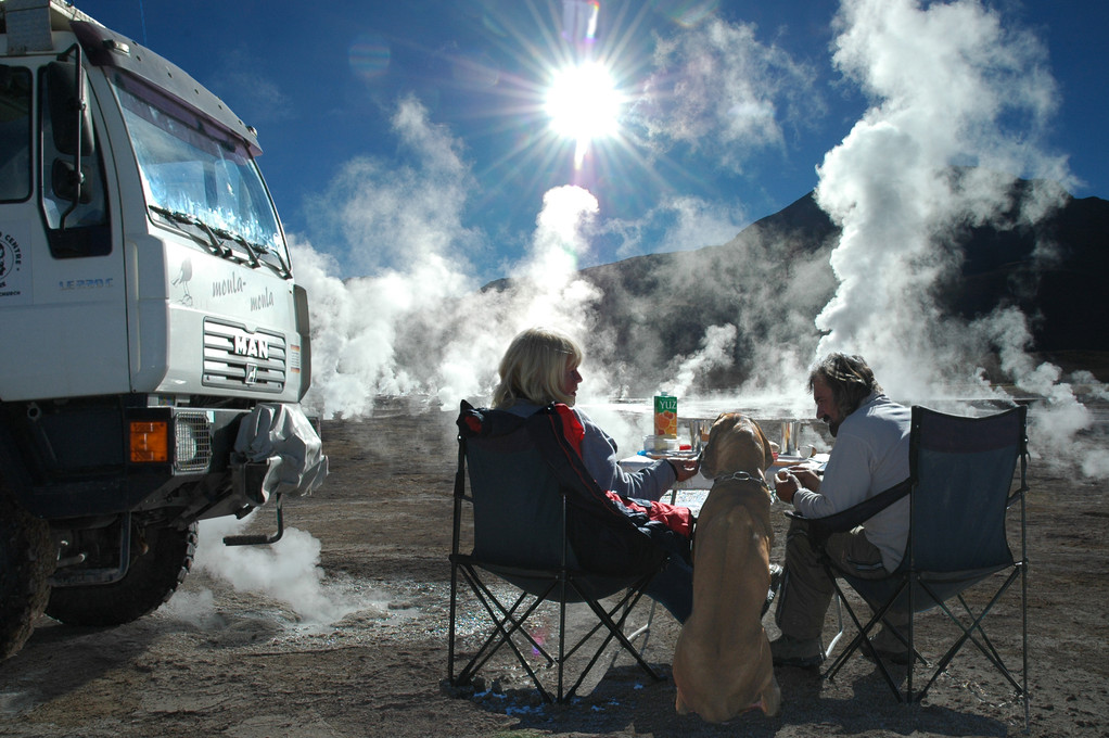 Tatio, in der Atacama Wüste Nordchiles, das höchste Gaisyrfeldel der Erde in