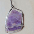 Amethyst-Silber-Wirework-Anhänger