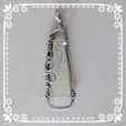 gelber Edelstein wirework-Silberdraht-Rahmen