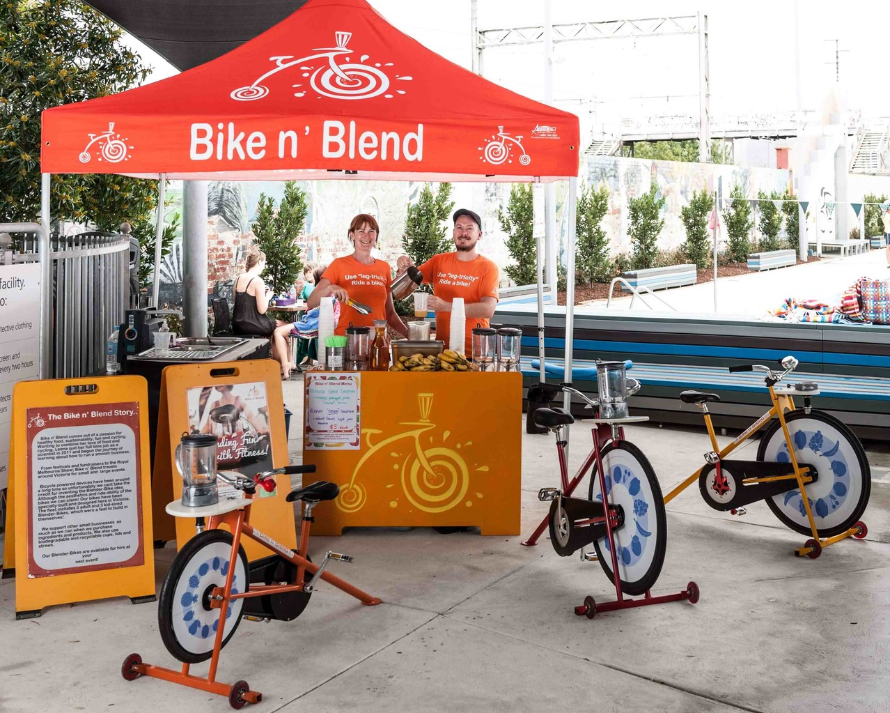 Smoothie Fahrrad Smoothie Bike Blender Bike Treffpunkt Netzwerk