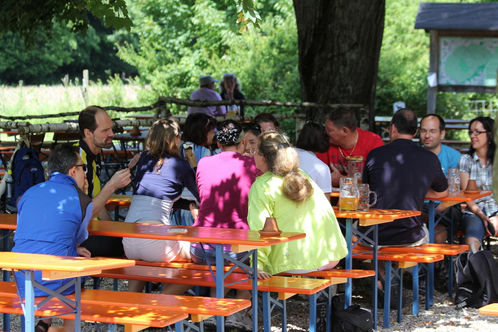 Gemütliche Runde mit Eis