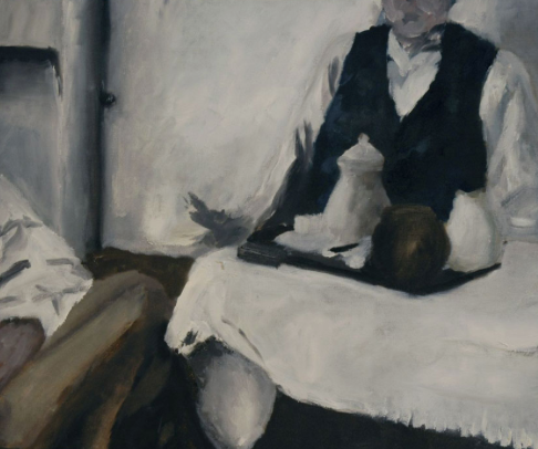 Paul Takács, Café und Tee, 2010, Öl auf Leinwand