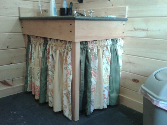 Bathroom Sink Skirt