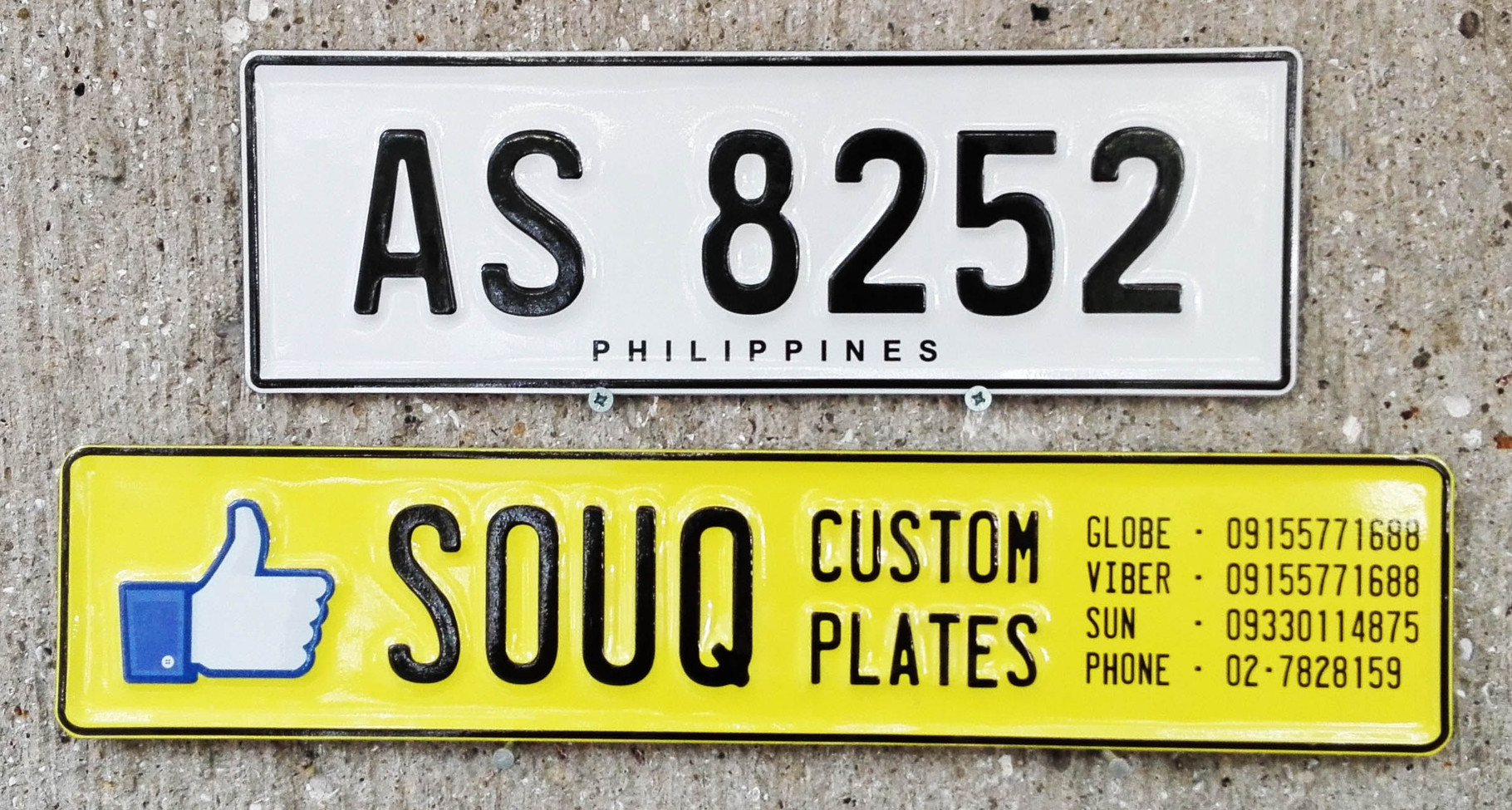 Philippine Size License Plate Design SOUQ Custom Plates
