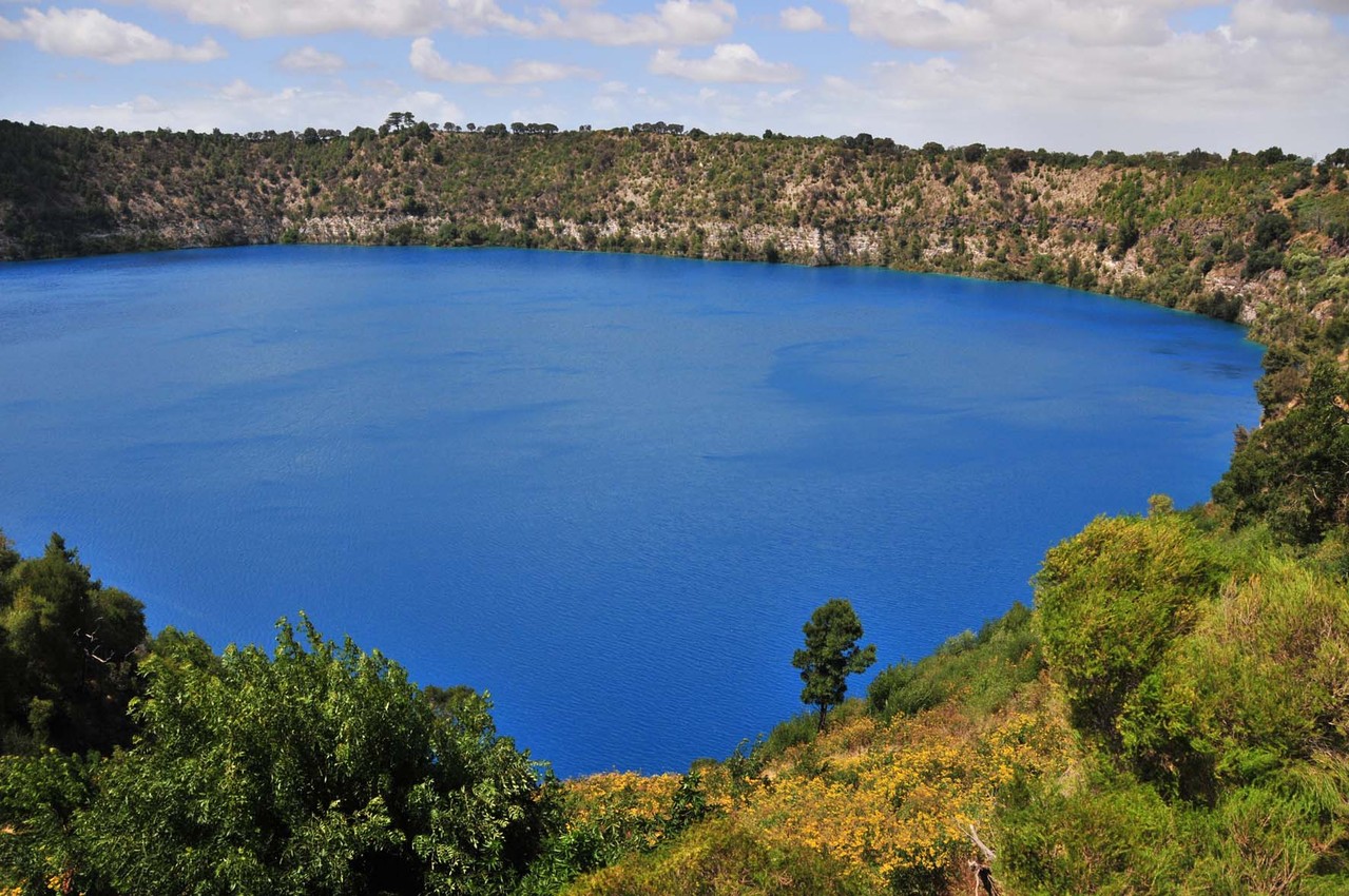 "Blue Lake" am "Mount Gambier"