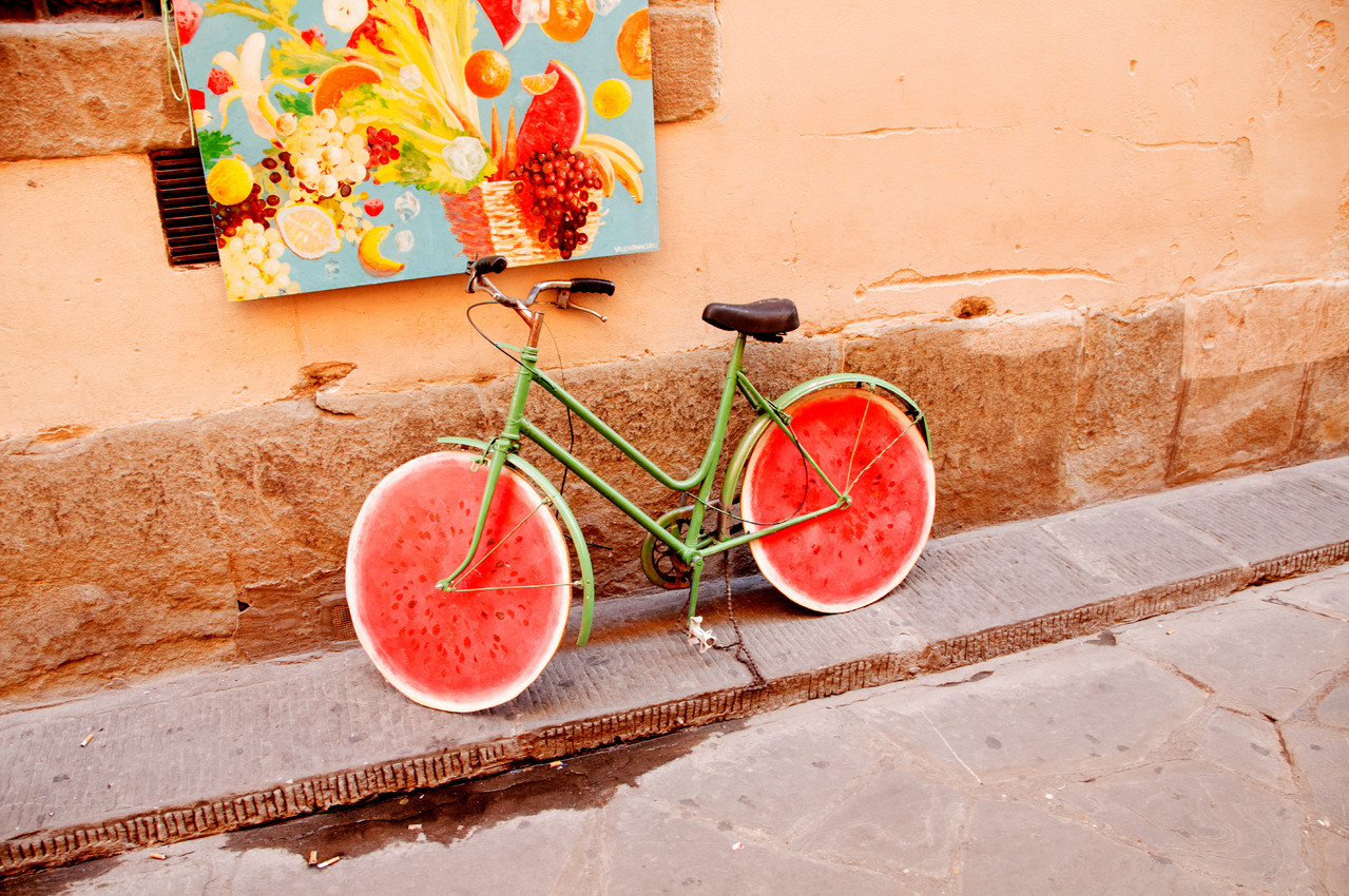 "Melonen"-Fahrrad