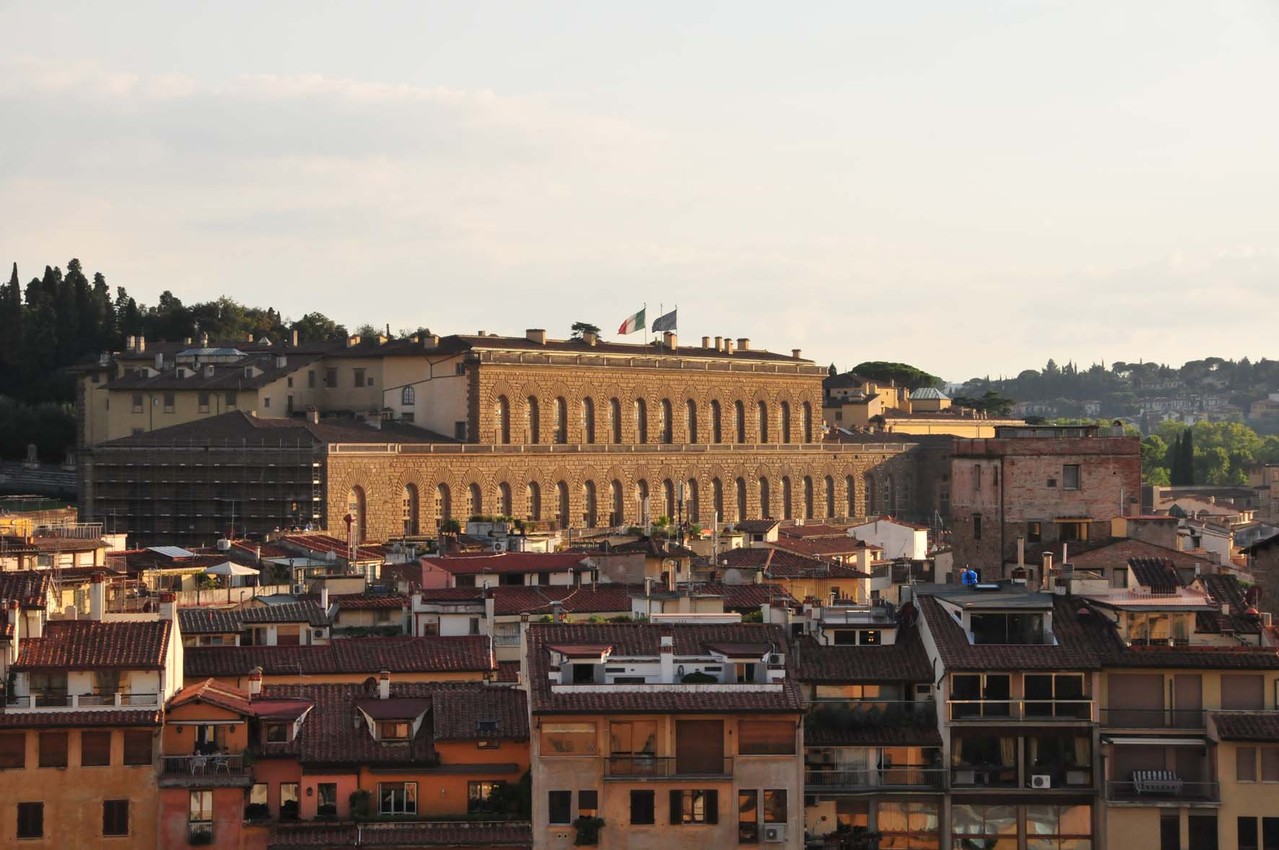 Ausblick auf den „Palazzo Pitti“