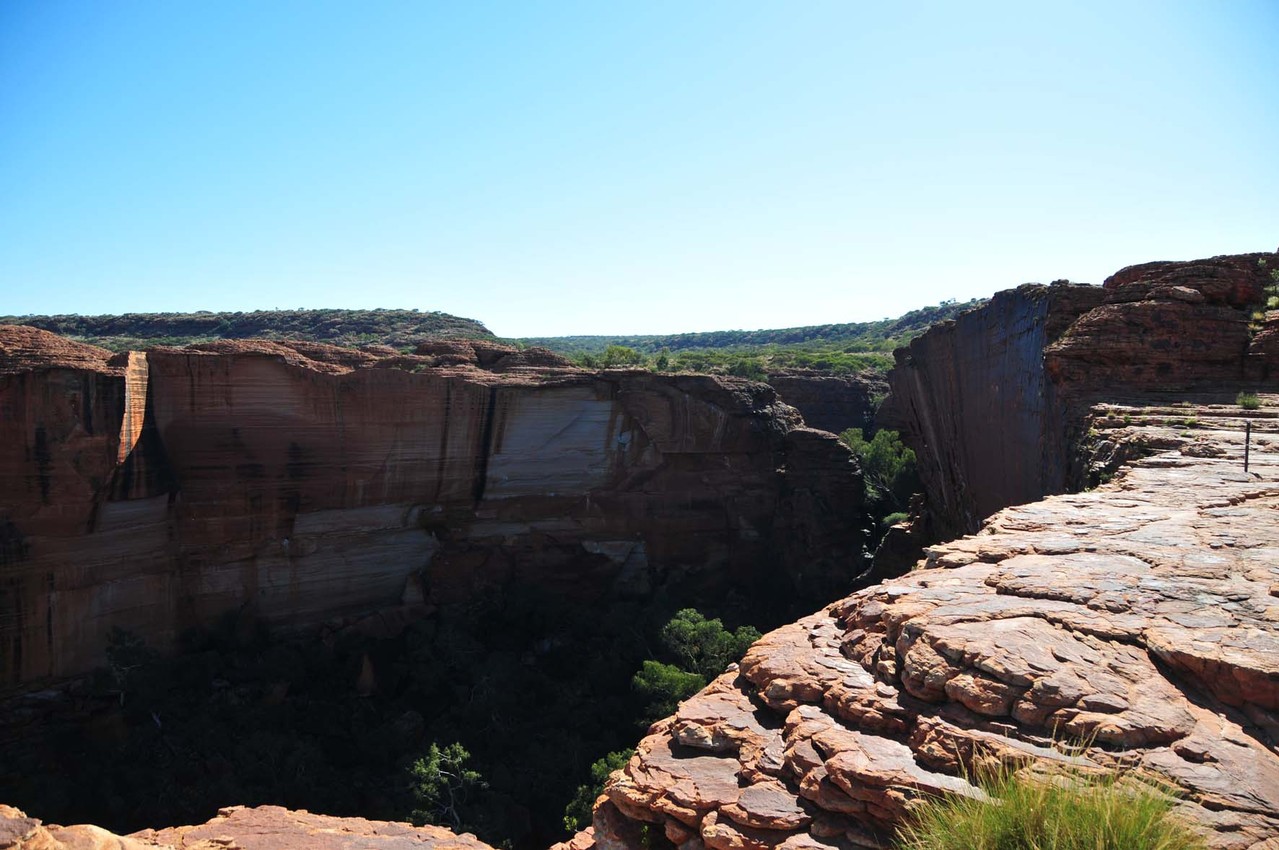 Aussicht von oben in den Canyon