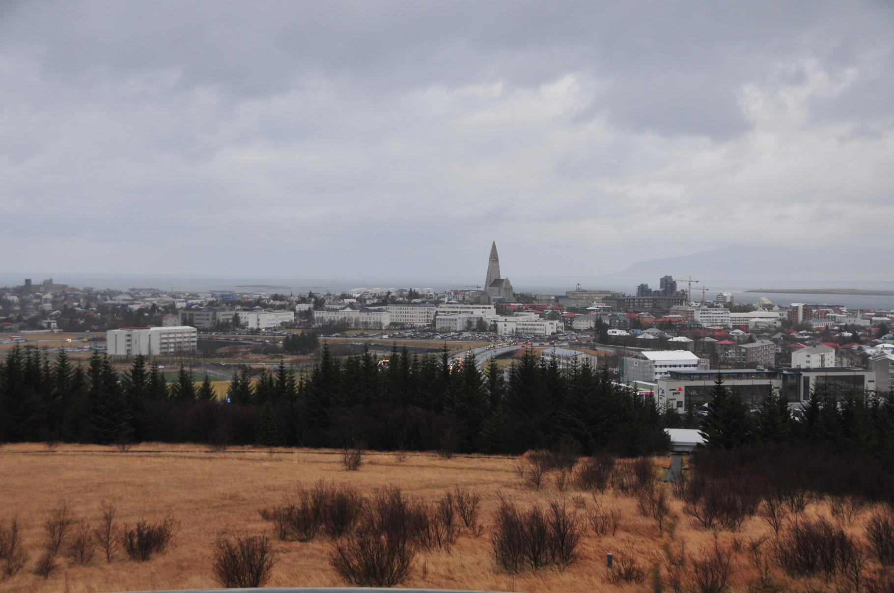 Die Aussicht auf die Stadt