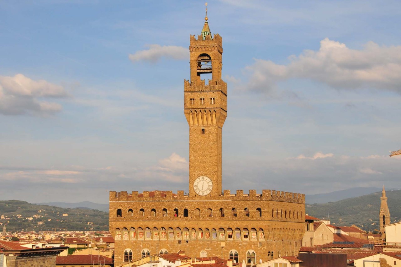 „Palazzo Vecchio“ von der Hotel-Terrasse 