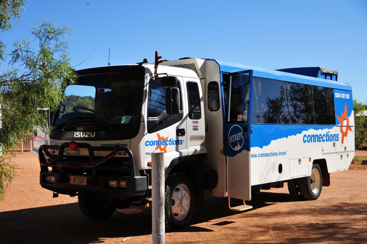 Unser Bus für die Red Center Safari