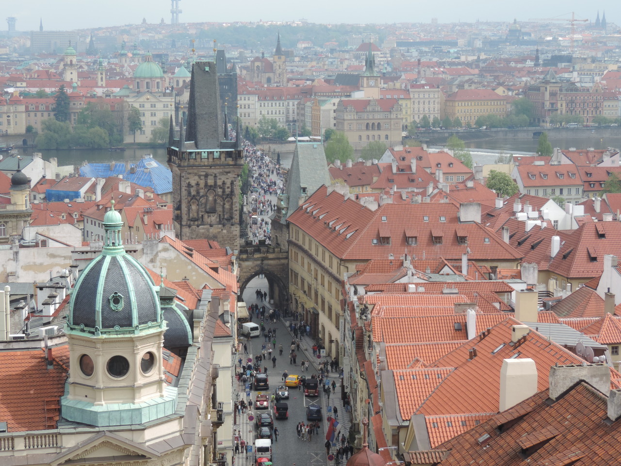 Ausblick von der Kleinseitner St. Niklas Kirche