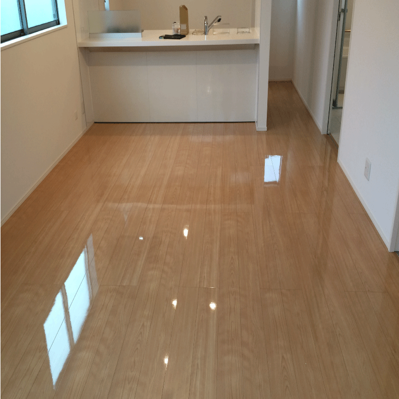 和泉市　新築マンション  UVフロアコーティング