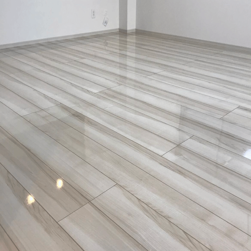 高槻市　新築マンション　UVフロアコーティング