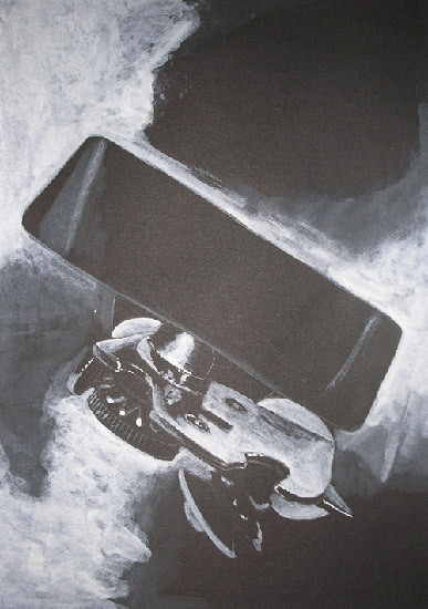 Dosenöffner XII, 2007, Tusche auf Papier, 42x30cm