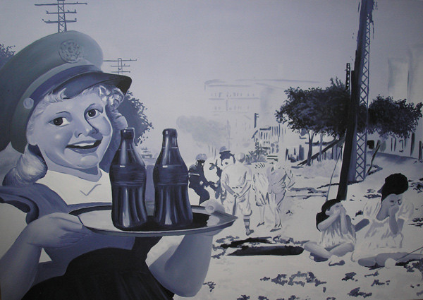 Janus 1 - Seoul, 2008, Öl auf Leinwand, 100x145cm