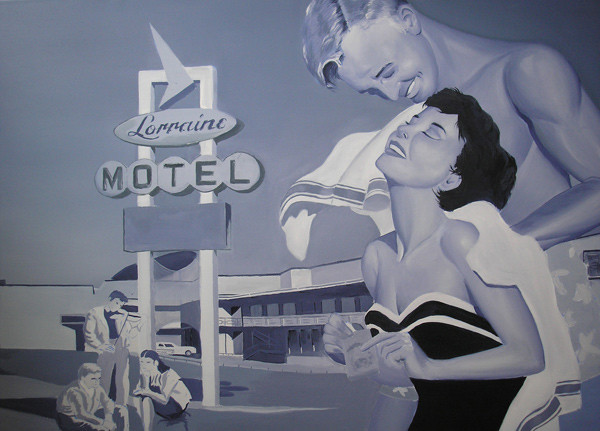Janus 2 - Memphis, 2008, Öl auf Leinwand, 100x145cm, in Privatbesitz