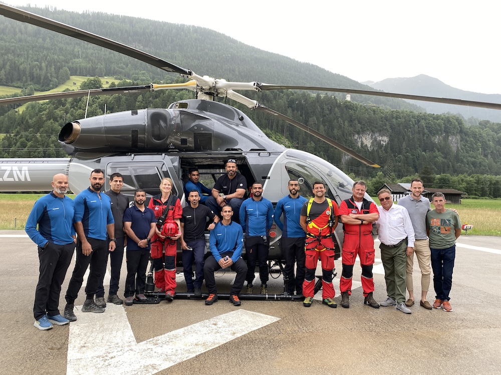 Arabische Extrembergsteiger bei Unfallseminar an der Medalp Imst