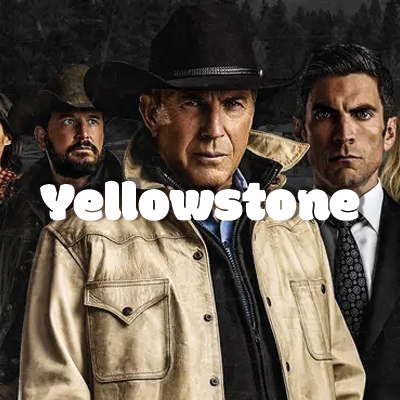 Bouton vers section Yellowstone, photo des acteurs