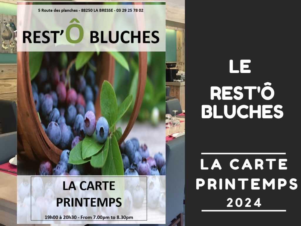 Rest'Ô Bluches - PRINTEMPS-2024