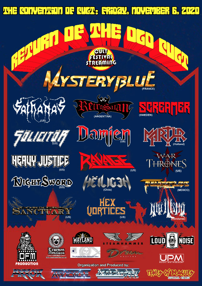 CORNERS OF SANCTUARY: To Be Featured On The Bill Of The Old School Metal Festival, "Return Of The Old Cult" On November 6th, rockers and other animals