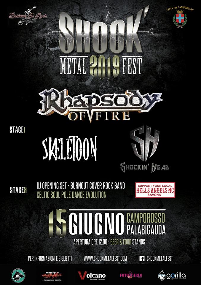 Shock Metal Fest, Rhapsody Of Fire, Skeletoon, Volcano Records, Shockin Head, Imperia, Rockers And Other Animals, Rock News, Rock Magazine, Rock Webzine, rock news, sleaze rock, glam rock, hair metal,