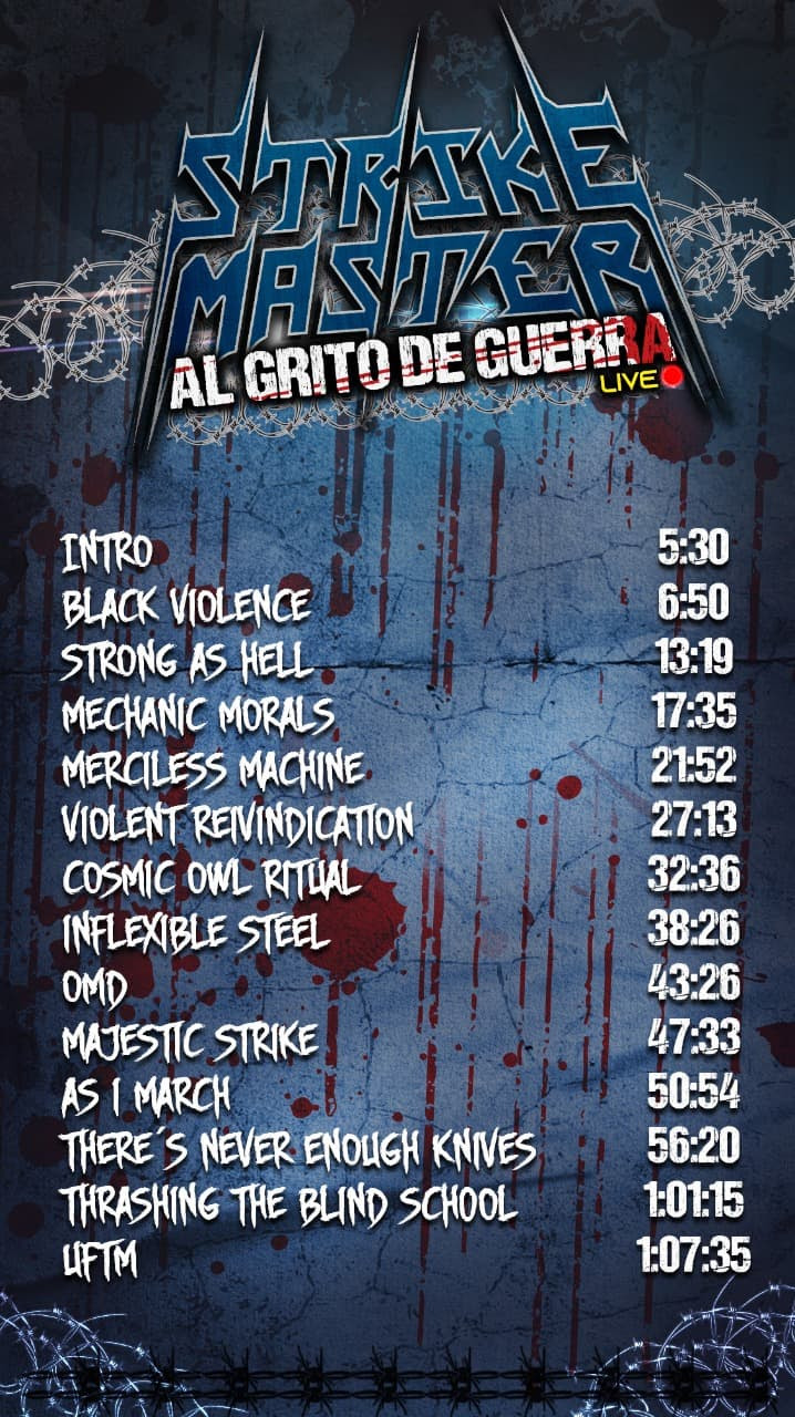 Mexican Thrash Masters Strike Master Announce Live Stream Concert rockers and other animals