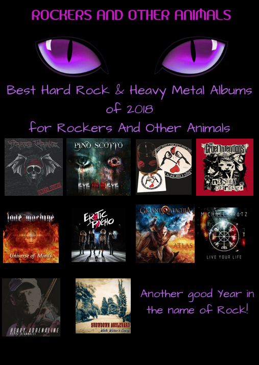 Best Hard Rock and Heavy Metal Albums of 2018 for Rockers And Other Animals