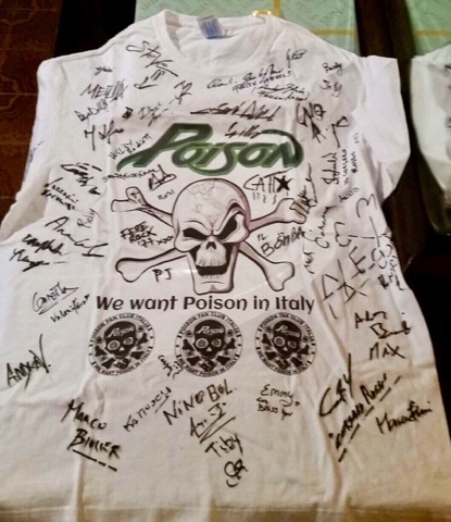 We want Poison in Italy, POISON Fan club Italia, Bret Michaels, Motley Ink, Joe Sixx, Milano